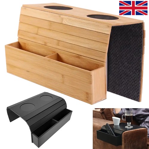 Bamboo sofa arm - sofa, cup