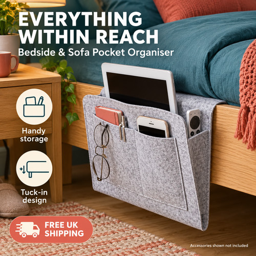 Felt side hanging bed storage - side,