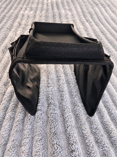 Black sofa armrest organiser