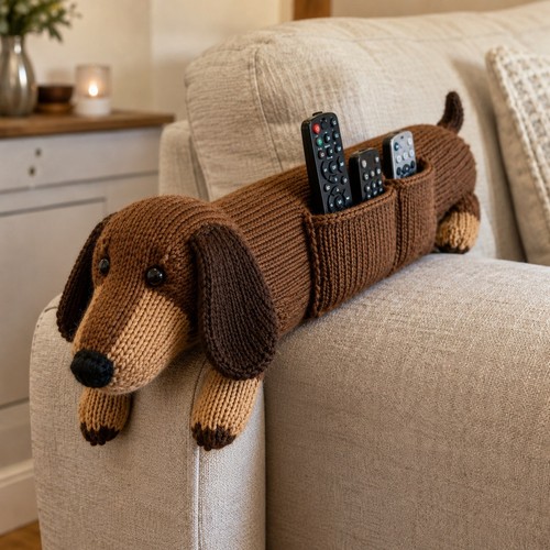 Dachshund sofa arm - dachshund,