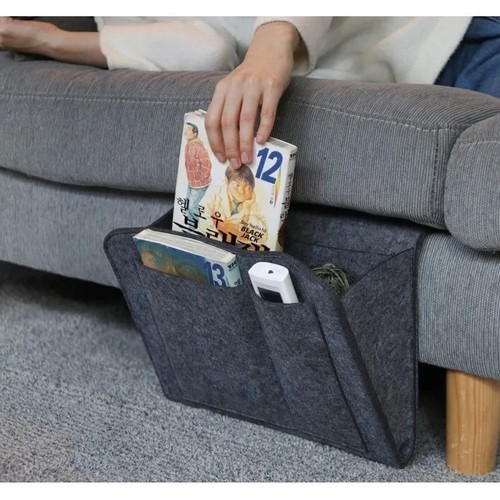 Felt bedside storage caddy - storage,