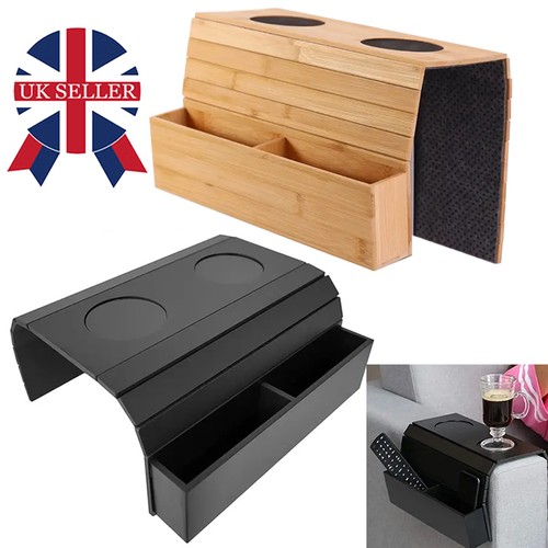 Foldable bamboo sofa arm tray - foldable,