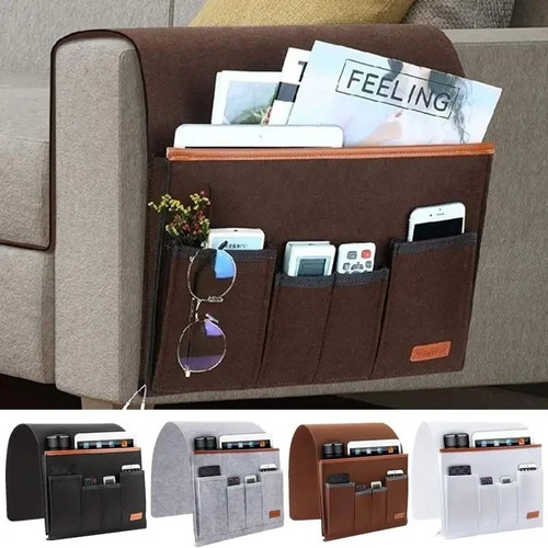 Pocket couch arm caddy - 6-pocket,